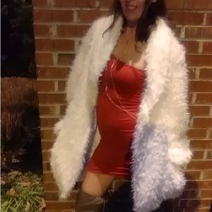 Cream Colored Sheepskin Overcoat💝💋🥳